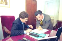 Guillermo Di Salvatore.&nbsp;REUNI&Oacute;N. La vista del funcionario nacional responsable del cuidado de los bienes ferroviarios movi&oacute; el escenario pol&iacute;tico del Concejo.